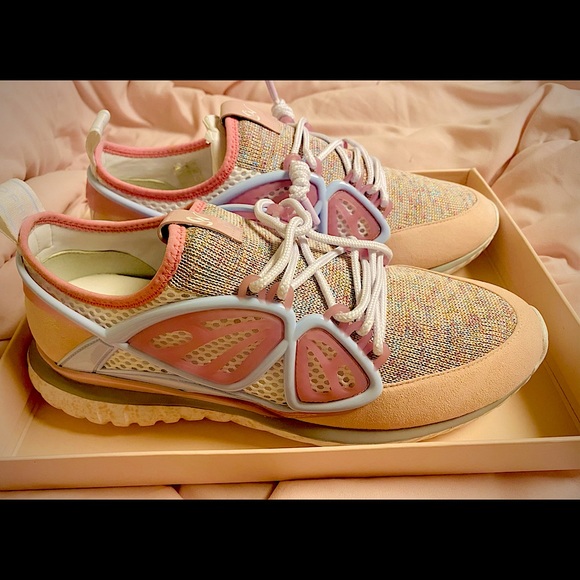 Sophia Webster Fly-By Sneaker Pink Mix Size 12